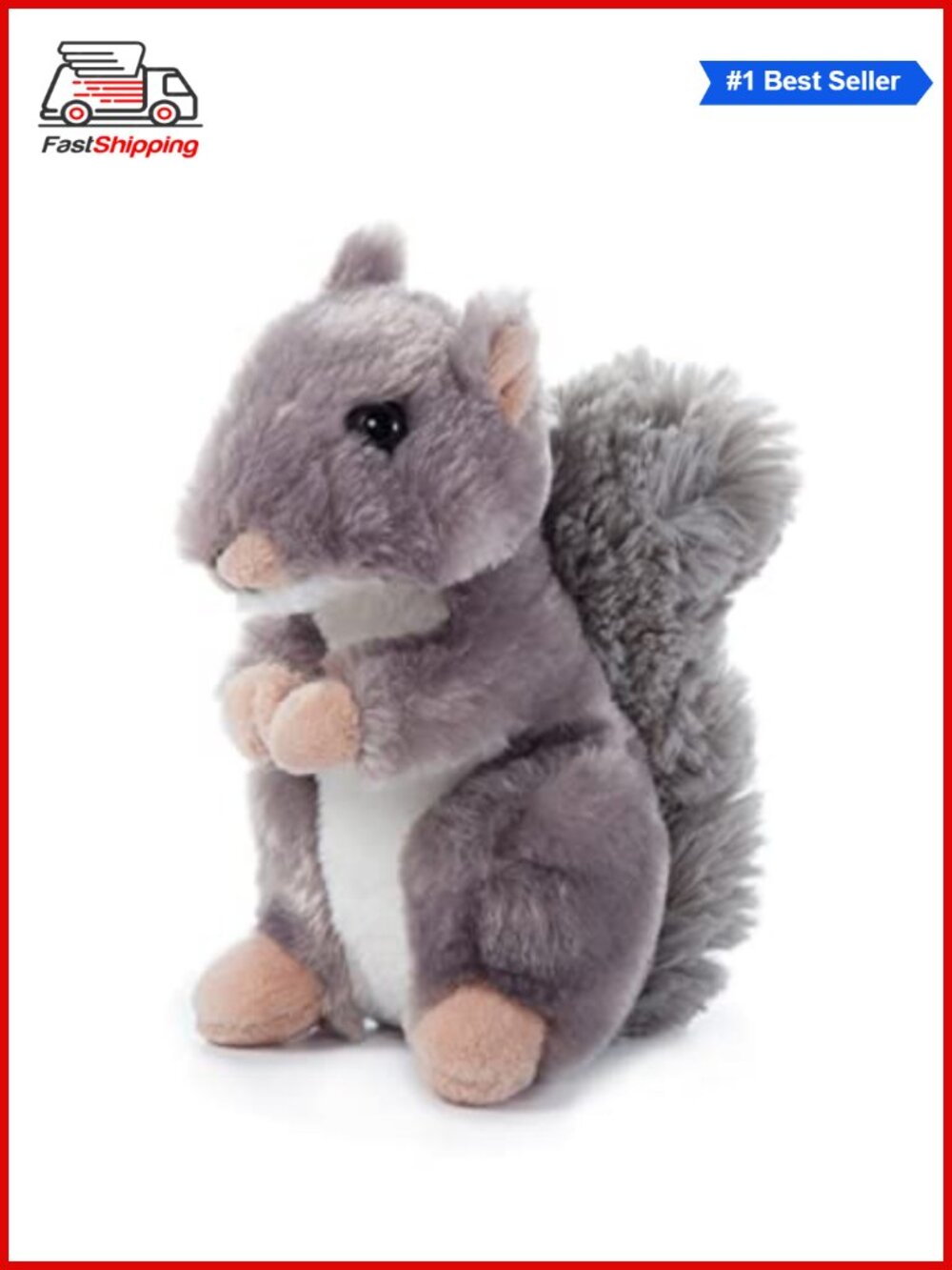 Realistic Squirrel Stuffed Animal Plush Toy Recycled Materials